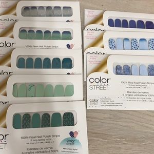 Lot of 8 Blue & green Color street sets